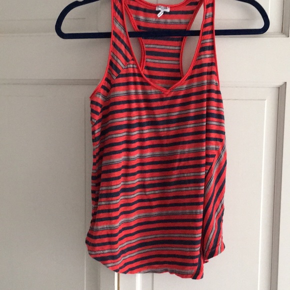 Splendid Tops - Splendid racer back red & blue striped tank top Splendid Tops - Splendid racer back red & blue striped tank top